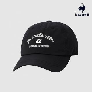 【LE COQ SPORTIF 公雞】棒球帽 鴨舌帽 帽子 黑色 LKY03302