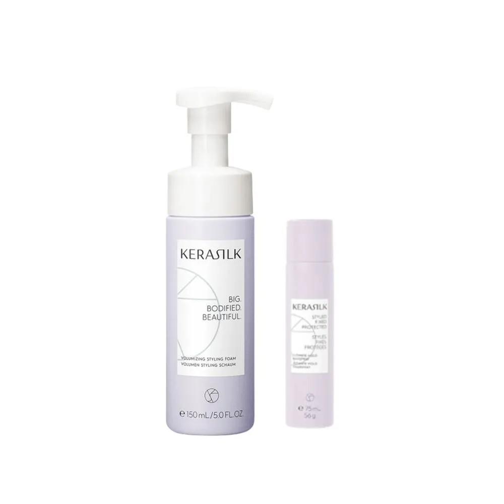 【KERASILK】自然蓬蓬修容泡泡150ml☆絲馭洸髮妝造型系列(所有髮性及髮質適用/自然定型/抗毛躁/造型送禮)
