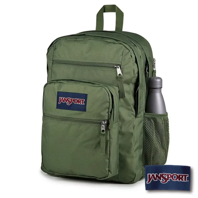 【JANSPORT】雙11 BIG STUDENT 校園系列後背包(軍綠色)