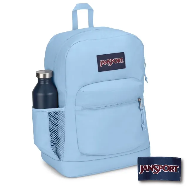 【JANSPORT】雙11 CROSS TOWN PLUS 校園系列後背包(粉嫩藍)