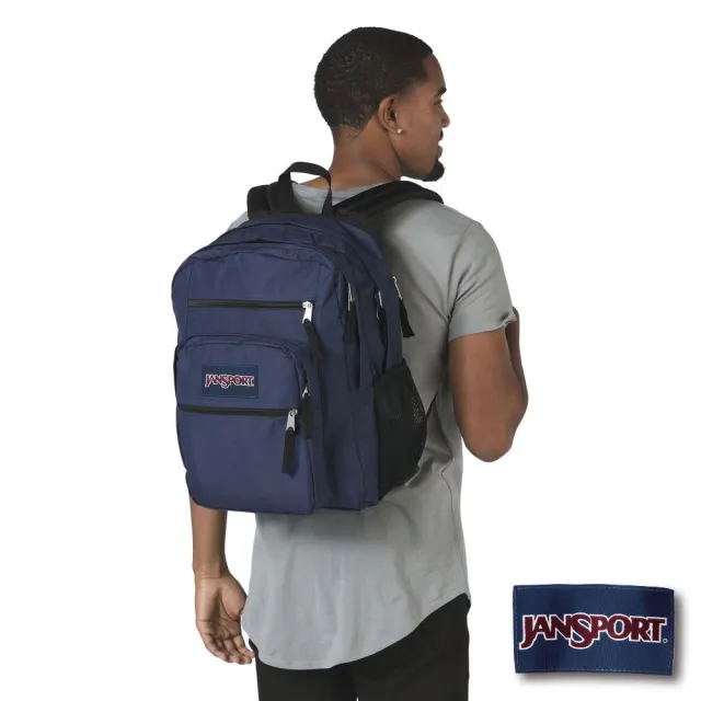 【JANSPORT】雙11 BIG STUDENT 校園系列後背包(海軍藍)