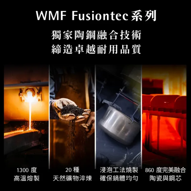 【WMF】德國製 Fusiontec Perfect Premium V2 壓力鍋 22cm 4.5L (陶晶鍋) IH爐/電磁爐/瓦斯爐適用