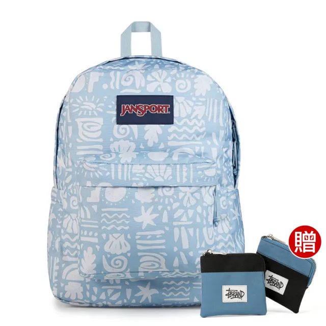 【JANSPORT】雙11 SUPERBREAK PLUS 校園系列後背包(海洋藍)