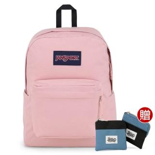 【JANSPORT】SUPERBREAK PLUS 系列後背包(玫瑰粉)
