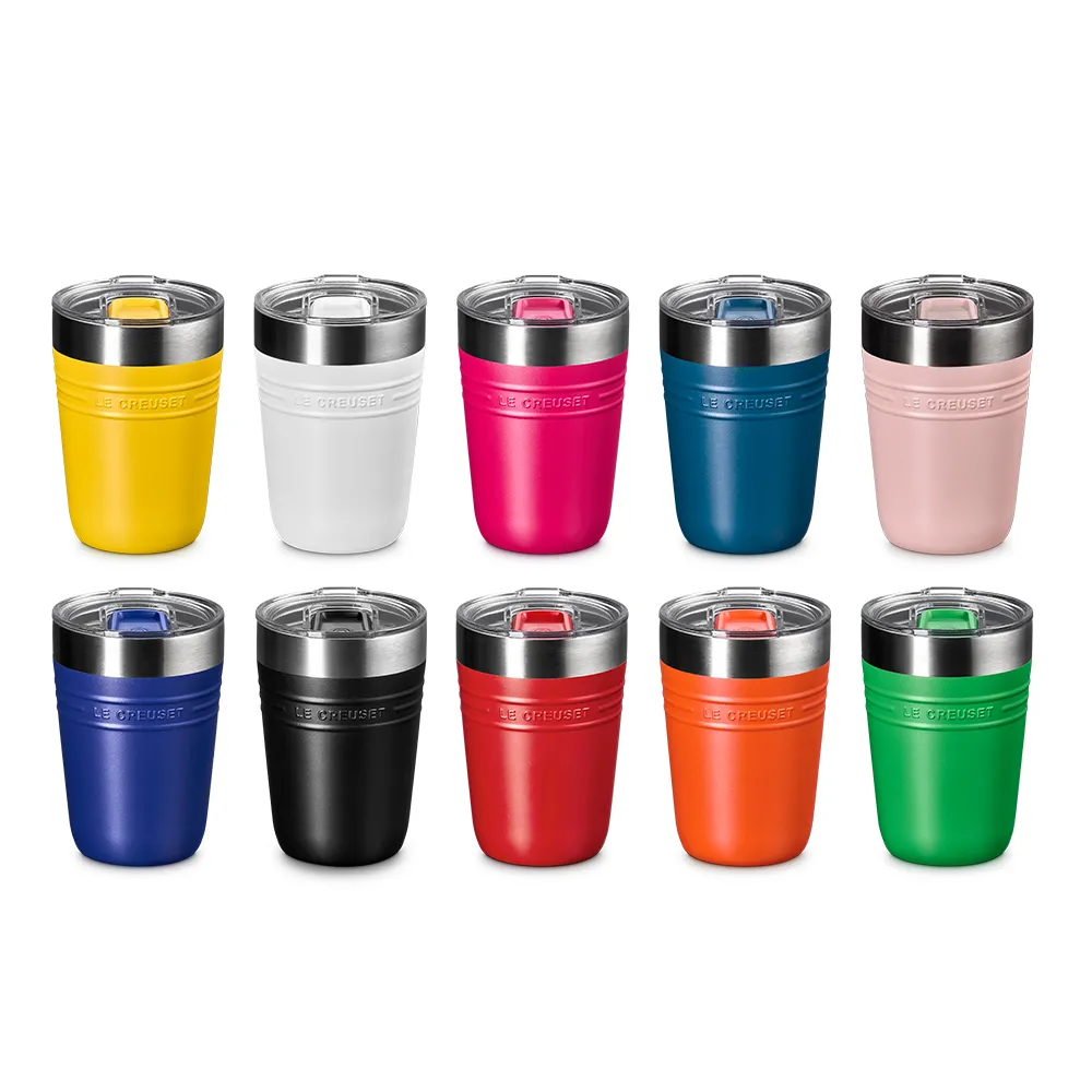 【Le Creuset】On The Go 系列保溫杯350ml-無盒(10色選1)
