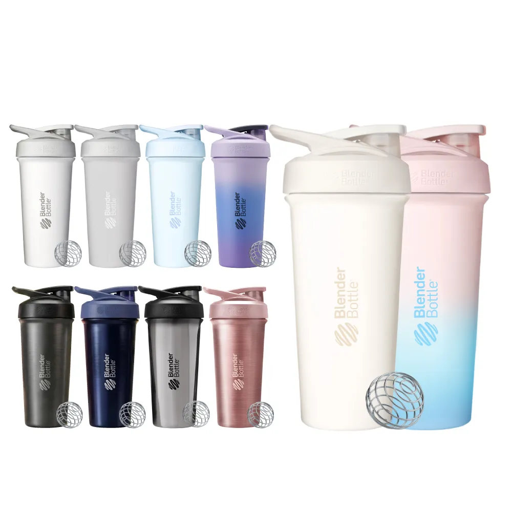 【Blender Bottle】2入｜Sleek不鏽鋼保溫保冰杯25oz/740ml(BlenderBottle/Strada/保溫杯/運動水壺/冰壩杯)