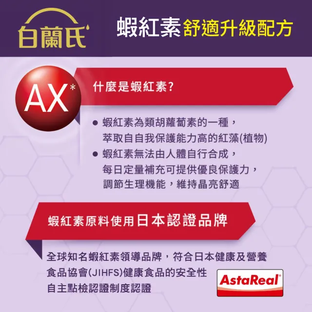 【白蘭氏】強化型葉黃素精華飲 60ml*6入*1盒 共6入(添加珍貴蝦紅素 強化舒緩 全方位晶亮保護)