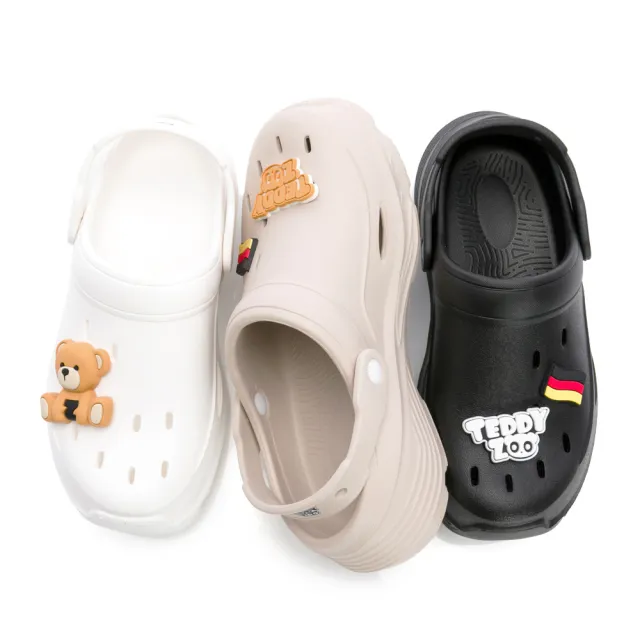 【Teddy Zoo】COOL涼系 2WAY晴雨兩穿洞洞鞋-杏-版型偏大-TZ1001