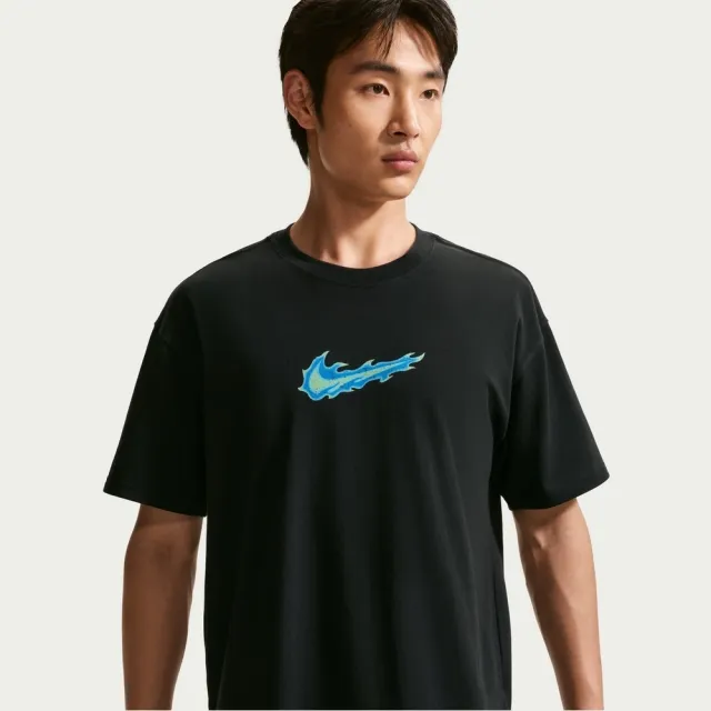 【NIKE 耐吉】短袖上衣 男 AS M NK SS MAX 90 STREET TEE 運動 休閒 黑色 (IW1201010)