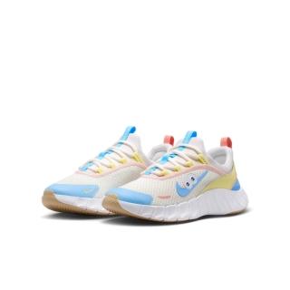 【NIKE 耐吉】運動鞋 跑步鞋 中大童鞋 NIKE FREE RIDE GS 休閒 輕量 低筒 白色 (IW2028141)