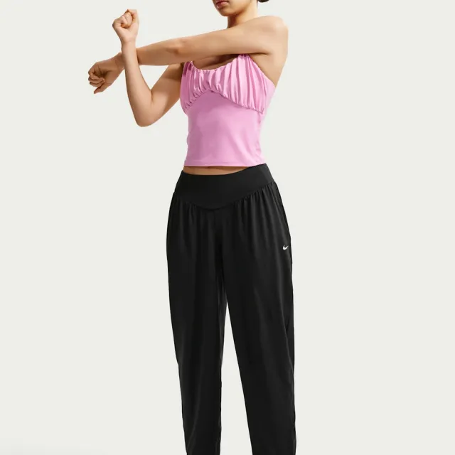 【NIKE 耐吉】長褲 女 AS W NK ONE RELAXED DF PANT FE 運動 休閒 黑色 (IU1416010)