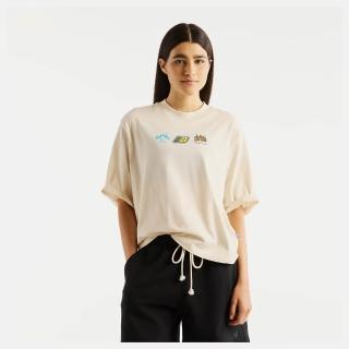 【NEW BALANCE】NB 短袖上衣 女 美規 米杏 WT62C1ZULIN