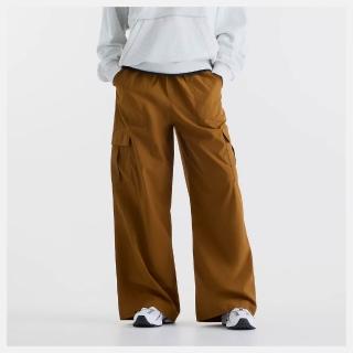【NEW BALANCE】NB 平織工作長褲 長褲 運動 休閒 修身 美規 女 焦糖棕 (WP53504BFT-F)