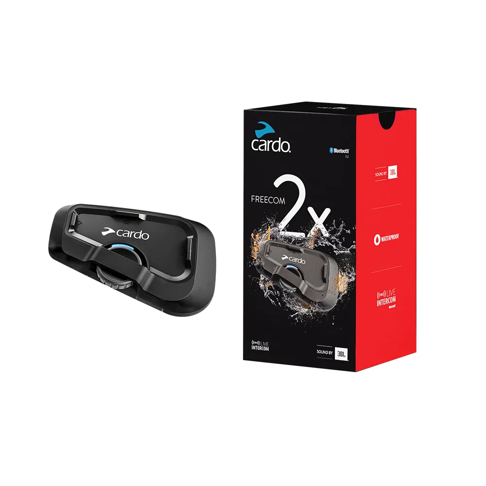 【Cardo】FREECOM 2X 安全帽通訊藍牙耳機(單入組 官方直營)