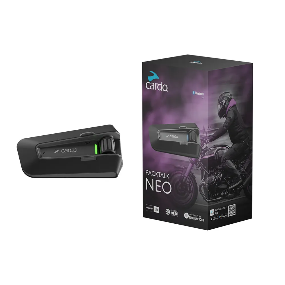 【Cardo】PACKTALK NEO 安全帽通訊藍牙耳機(單入組 官方直營)