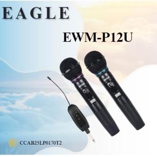 【EAGLE 美國鷹】EWM-P12U 一對二UHF可攜式無線麥克風