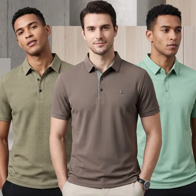 【巴黎精品】買一送一 現貨限搶 男POLO衫高爾夫球衫夏季冰絲涼感速乾短袖上衣(父親節送禮精選禮物b7a2)