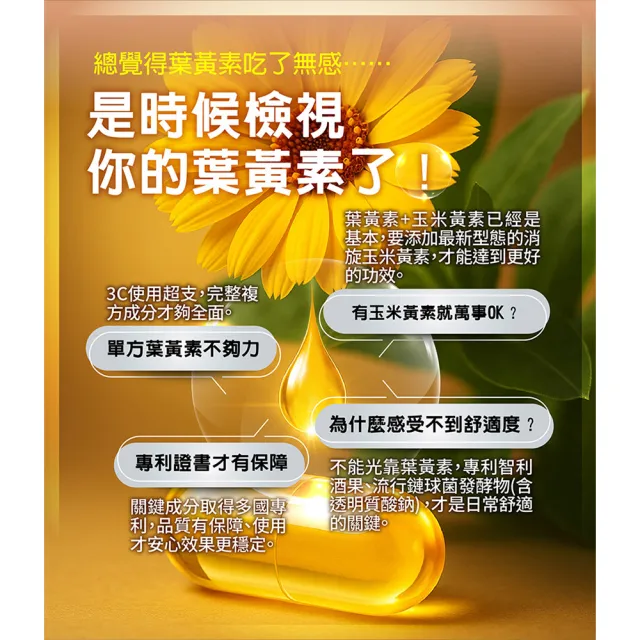 【台塑生醫醫之方】成人金盞花葉黃素PLUS複方膠囊(60粒/瓶) 5盒/組(共300粒-李李仁代言-游離型葉黃素)