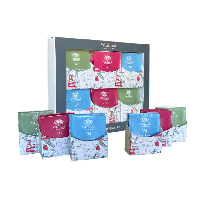 【Whittard】英倫風情綜合茶包禮盒-30入(附品牌提袋)(中秋禮盒)