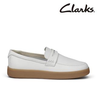 【Clarks】女鞋 -Craft Lite Loaf真皮舒適通勤樂福鞋(白色)(CLF32170C)