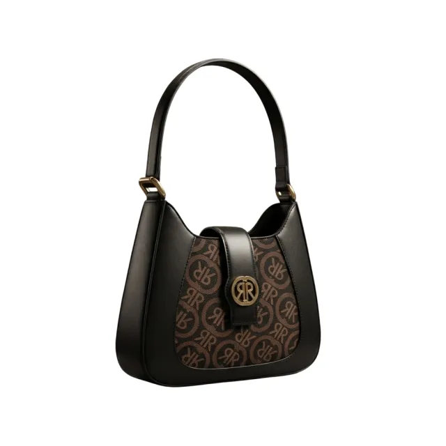 【Cerruti 1881】義大利原裝進口 頂級小牛皮手提包肩背包 CEBA05638M(黑色)