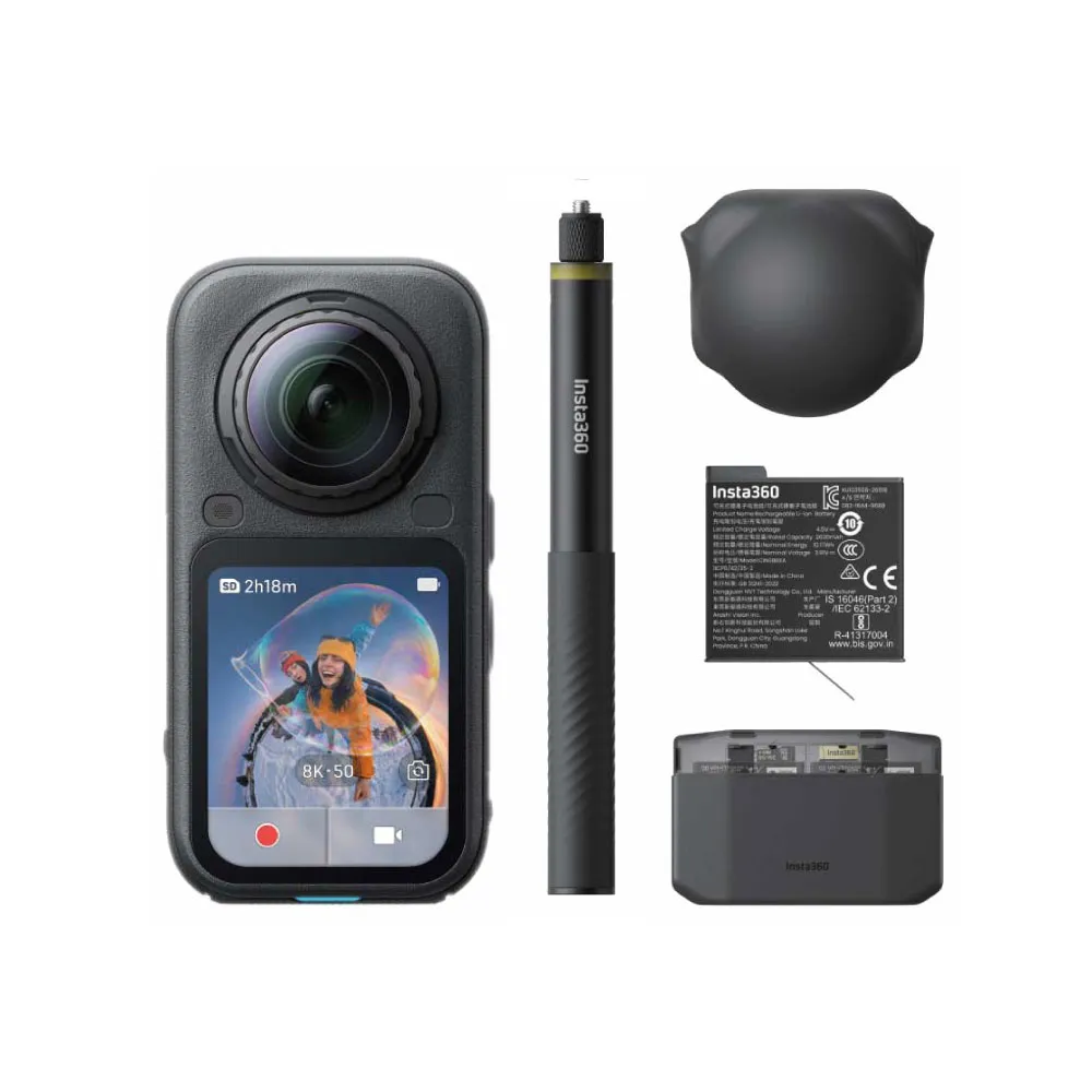 【Insta360】X6 8K全景運動相機-全能套裝(公司貨)