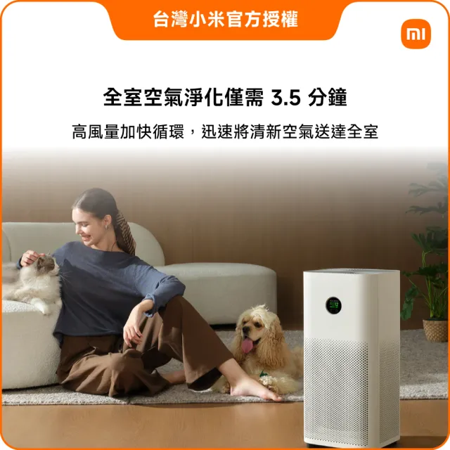 【小米】雙機組Xiaomi米家空氣清淨機 6 (小米官方授權代理/10-15坪適用/一年保固/米家APP/ AC-M25-SC)