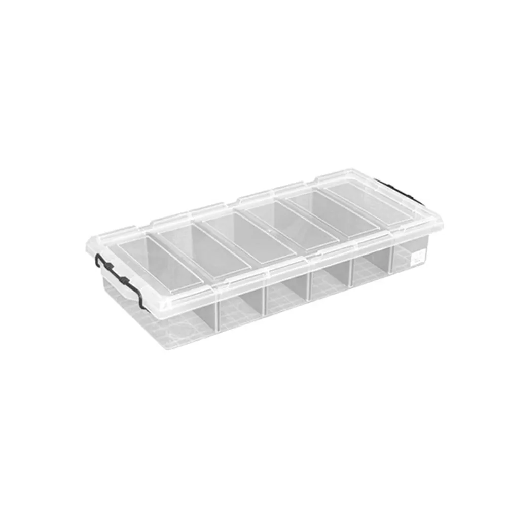 【KEYWAY 聯府】強固型分類整理箱27L-2入(高度14cm 床下收納箱 扁平置物箱 K019)