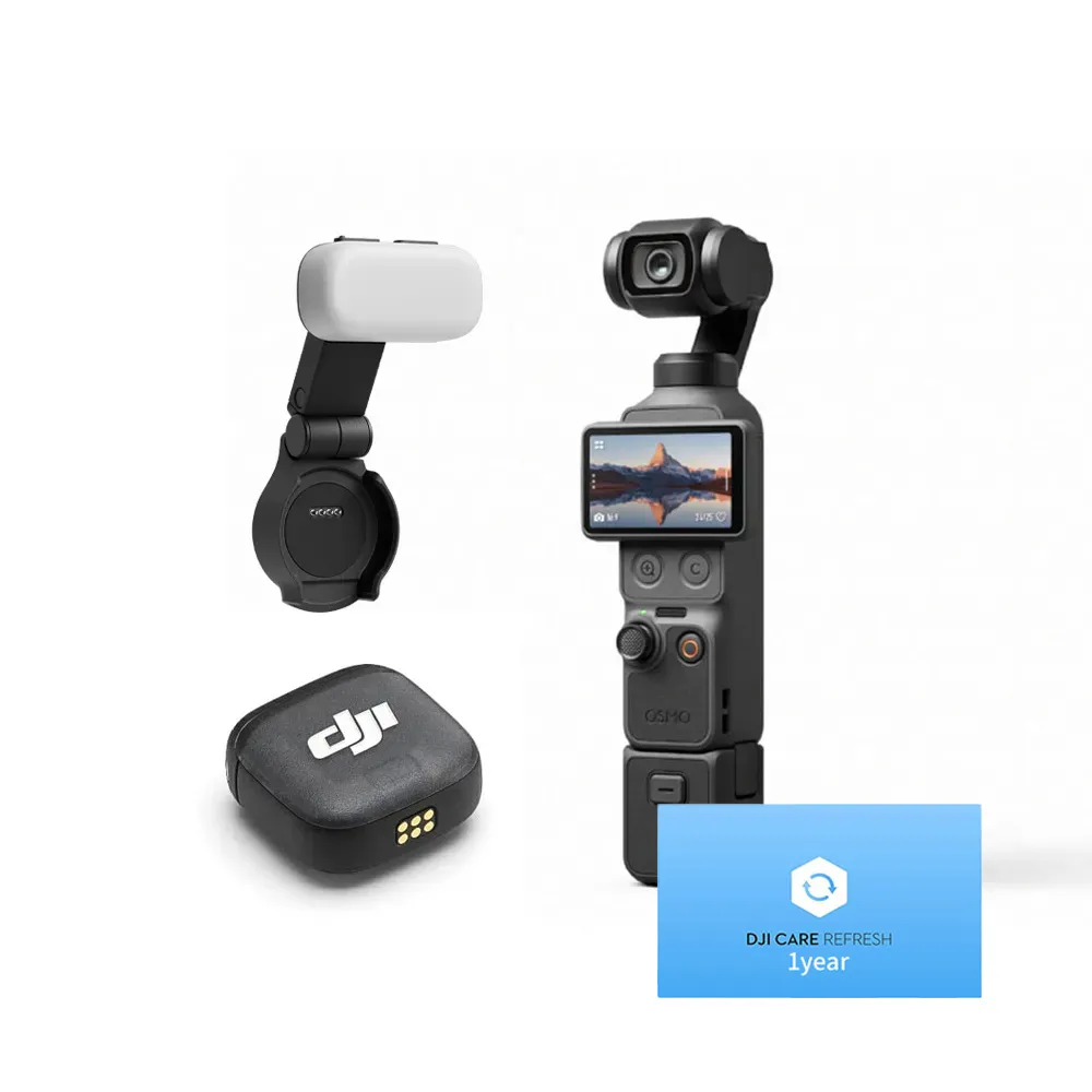 【DJI】OSMO POCKET 4全能套裝+1年版Care 手持口袋攝影機/相機 ｜旗艦高畫質｜多款底片濾鏡