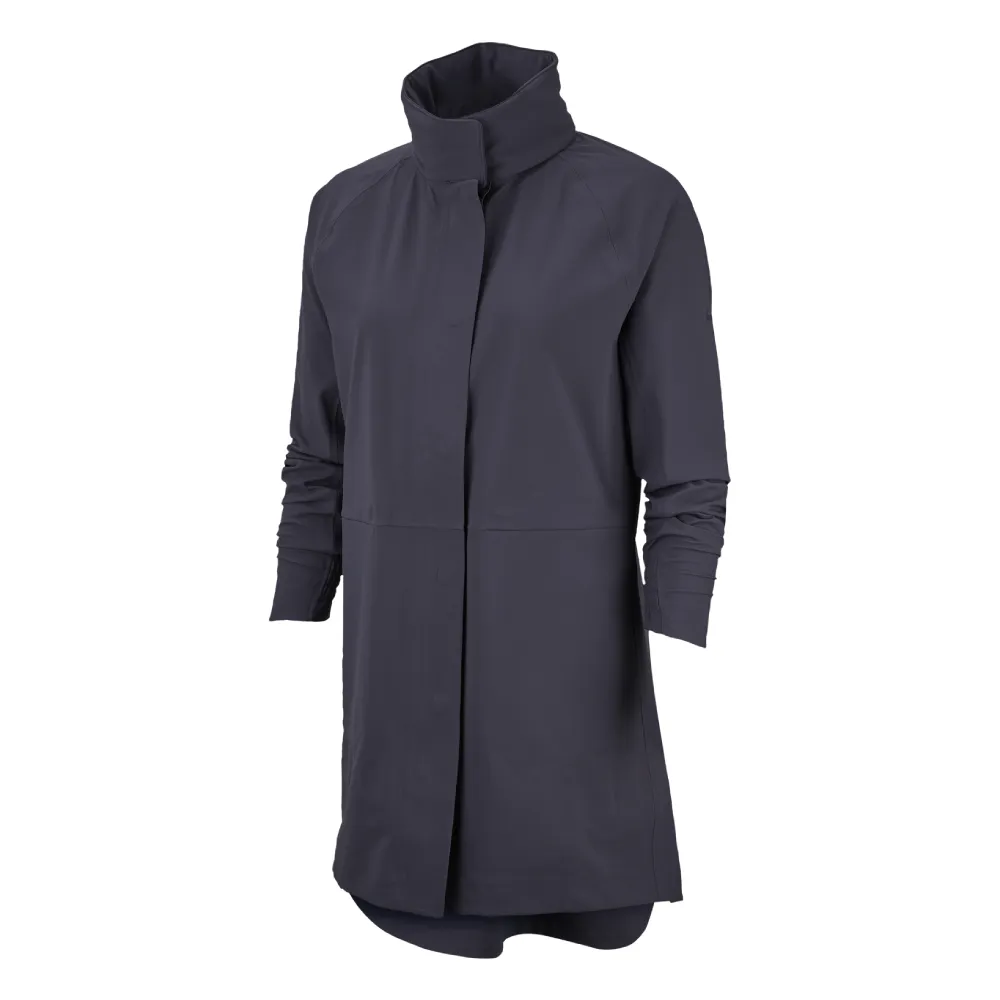 【NIKE GOLF】Nike Golf 女 防風防水運動機能長版外套 深灰 AV3698-015
