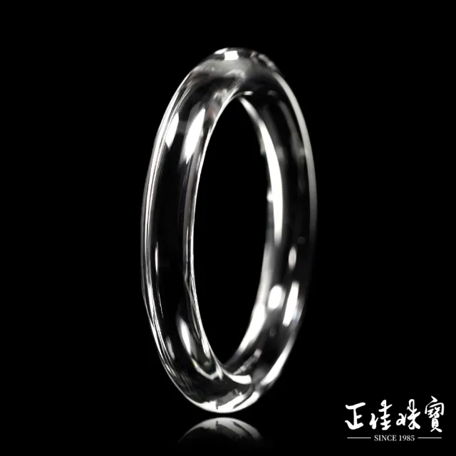 【正佳珠寶】白水晶 蒐藏級全淨體 內徑59.7mm 手圍19.5 白水晶手鐲