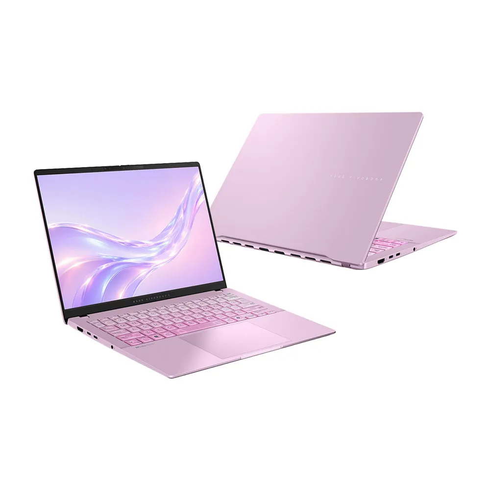 【ASUS 華碩】炫彩滑鼠墊組★14吋Ultra 5輕薄AI筆電(VivoBook S S5406SAL/Ultra 5-226V/16G/512G/莓果粉)