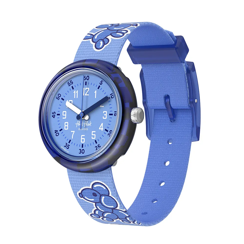 【Flik Flak】兒童手錶 AIRNIMALS 兒童禮物/安全防水/瑞士製造 FPNP157(31.85mm)