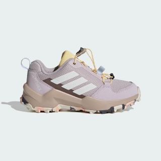 【adidas 愛迪達】Terrex AX4S SL K 大童 登山鞋 戶外鞋 支撐 穩定 灰紫(JR9058)