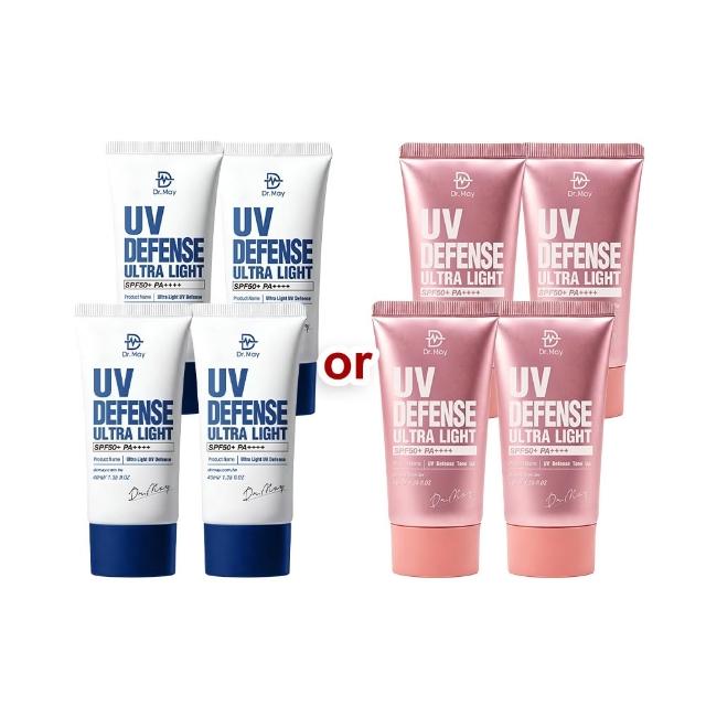 【Dr. May 美博士】專業隔離清爽/潤色防曬乳SPF50+ PA++++ 四入組(40ml 美容課程後可用)
