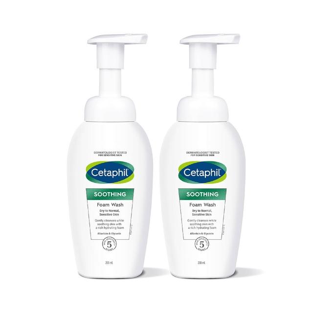 【Cetaphil 舒特膚】官方直營 舒新潔面泡泡 200ml2入(小雲朵/洗臉慕斯/敏感肌/胺基酸/B3/B5/乾燥泛紅)