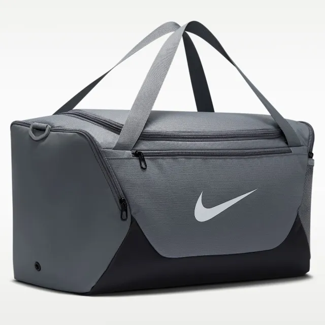 【NIKE 耐吉】手提包 健身包 運動包 旅行袋 大容量 NK BRSLA S DUFF - X 灰黑 IB4394-084(2927)
