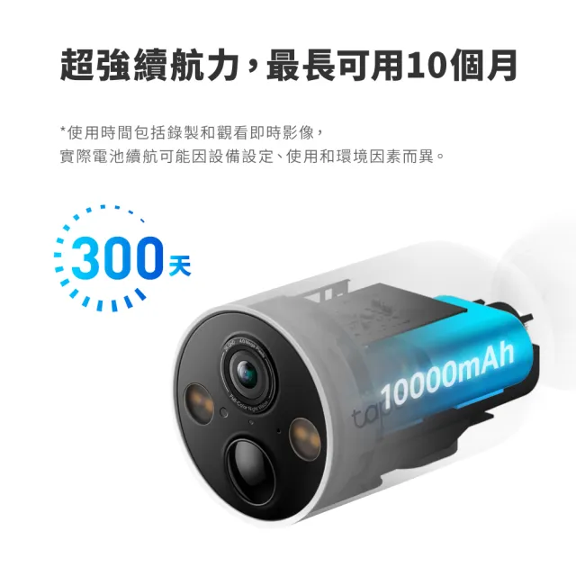【TP-Link】2K 磁吸式Wi-Fi監視器 400萬畫素 無線網路攝影機 電池機 IP CAM 142°廣角/全彩夜視(Tapo C425)