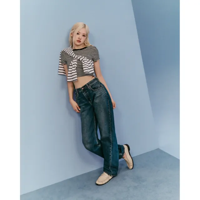 【LEVIS】ROSE 朴彩英同款 Loose Taper寬鬆錐形牛仔褲 / 巴黎扣調節環 女生牛仔褲 人氣新品 0083N-0049