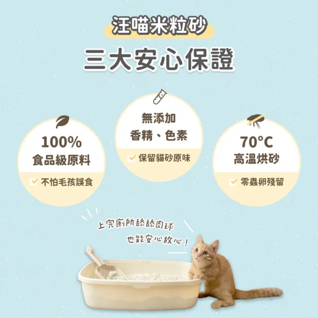 【汪喵星球】mo獨家 益生菌米粒型豆腐砂4kg x3組(根除臭源/低粉塵/貓砂/可沖馬桶)(3入組)