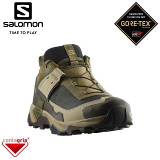 【salomon】男 X ULTRA 5 GORE-TEX 低筒登山鞋《橄欖綠/灰綠/夜藍》477258/健行鞋