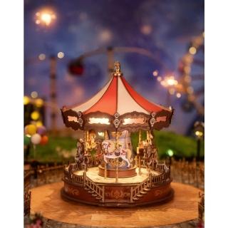 【ArtLife 藝術生活】AMC01 夢幻旋轉木馬 (Rolife若來☆ 微縮藝術精品 娃娃屋 DIY 交換禮物)