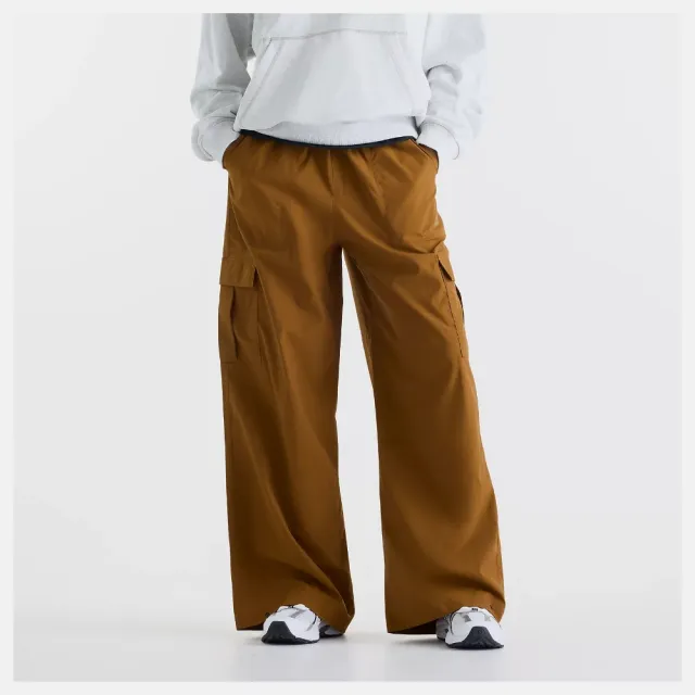 【NEW BALANCE】NB 長褲 女 休閒褲 工裝褲 美規 焦糖咖 WP53504BFT（其他規格）