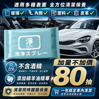 【寶媽咪】80抽台灣皮革鍍膜濕巾6大包(共480抽/除霧/油漬水垢掰掰/不起霧/車用濕巾/除垢神器/皮革如新)