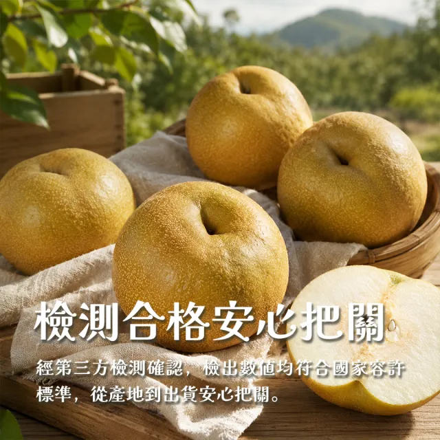 【GOZUII 果姬】卓蘭寶島甘露水梨26A-28A 6顆約5.7kg(農藥檢驗未檢出)中秋禮盒
