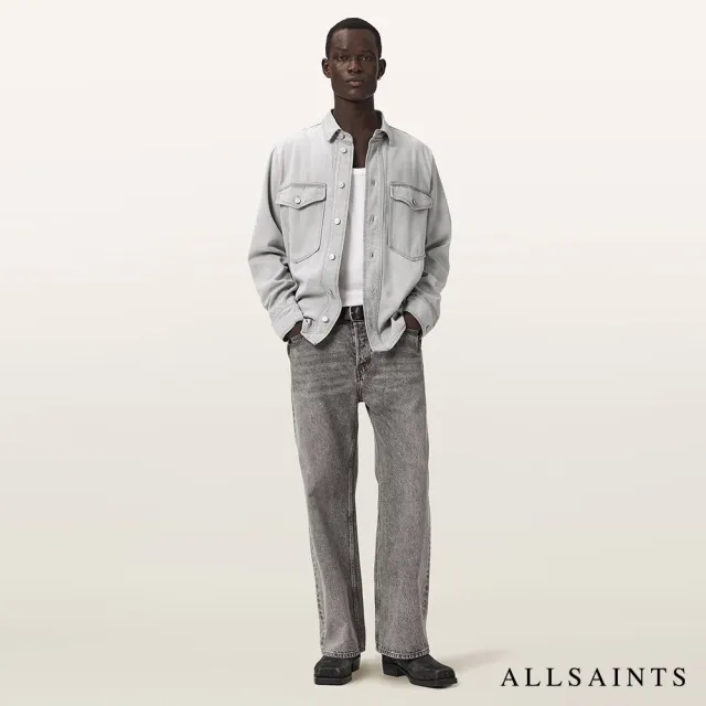 【ALLSAINTS】ALBIN 天絲混紡仿舊丹寧襯衫 M067SF(寬鬆版型)