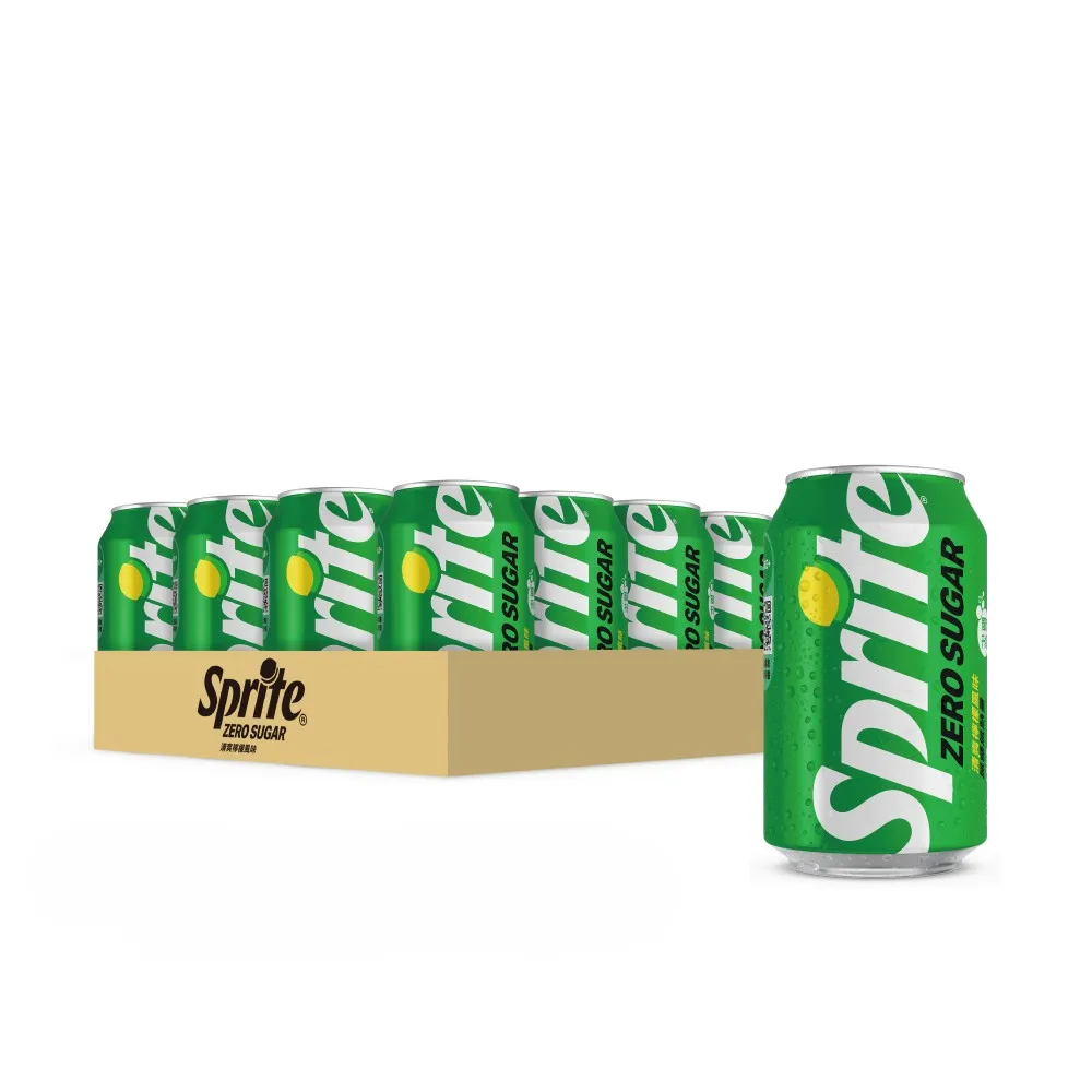 【Sprite 雪碧】無糖零卡 易開罐330ml x4組(共24入;6入/組)