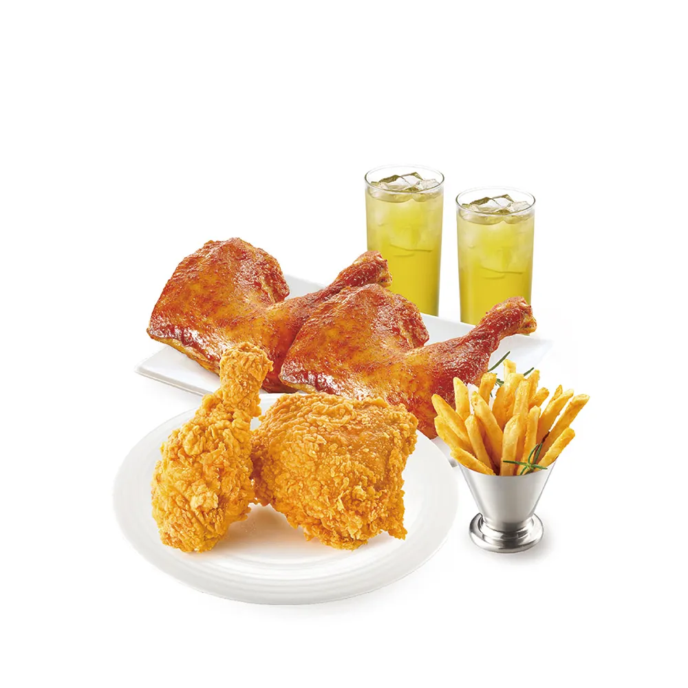 【21 PLUS 風味館】2639 經典烤炸雙人餐 好禮即享券