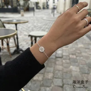 【海洋盒子】西班牙語-媽媽我很愛你。圓墜S925純銀手鍊.附贈禮盒