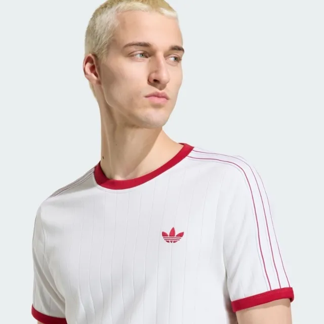 【adidas 愛迪達】3s Tee Str 男 T恤 運動上衣 休閒短袖 經典 白(KS7449)